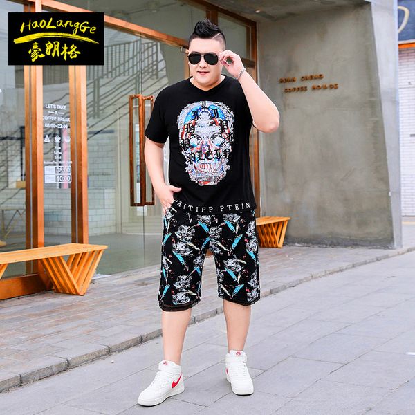 men's casual shirts designer fat plus size sports t-shirt set men's summer fat man medium pants large cotton short sleeved shorts, White;black
men's casual shirts designer fat plus size sports t-shirt set men's summer fat man medium pants large cotton short sleeved shorts, White;black