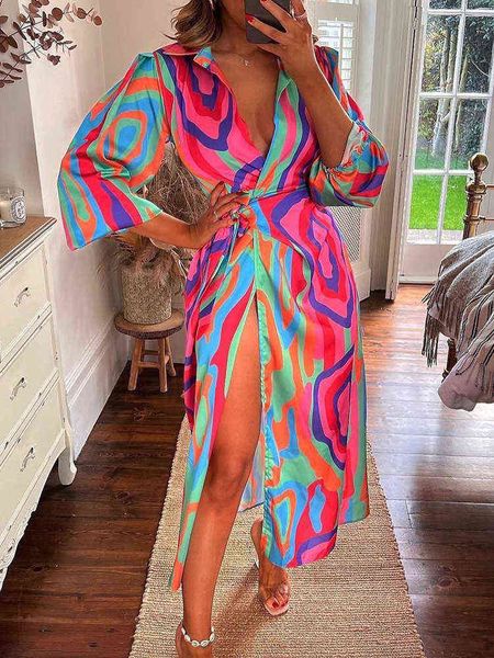 women casual printed slit long shirt dress spring turn-down collar hollow out party dress new summer lace-up belted office dress y220413, Black;gray
women casual printed slit long shirt dress spring turn-down collar hollow out party dress new summer lace-up belted office dress y220413, Black;gray