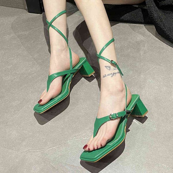 sandals clip toe gladiator for women 2022 summer square high heels shoes woman cross strap green de mujer 220419, Black
sandals clip toe gladiator for women 2022 summer square high heels shoes woman cross strap green de mujer 220419, Black