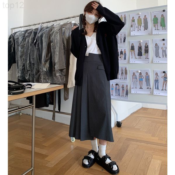 designer nan tao asymmetric pleated skirt women's spring 2022 korean stitched high waist medium length a-line 2022, White
designer nan tao asymmetric pleated skirt women's spring 2022 korean stitched high waist medium length a-line 2022, White