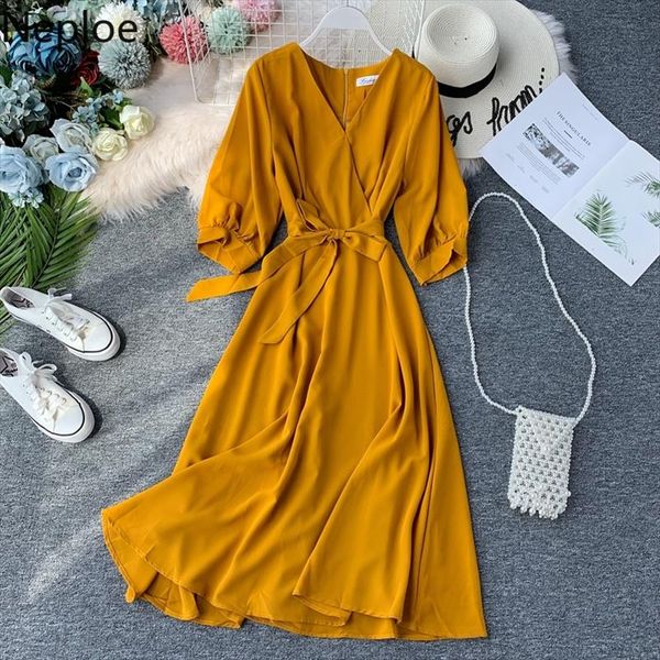 vintage v neck midi long bandage dress lantern sleeve party vestido women casual high waist elegant a-line vestidos, Black;gray
vintage v neck midi long bandage dress lantern sleeve party vestido women casual high waist elegant a-line vestidos, Black;gray
