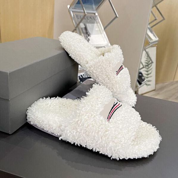 women's embroidered lamb wool slippers spring and summer plush shoes comfortable flat heels all-match flat bottom non-slip ladies slipp, Black
women's embroidered lamb wool slippers spring and summer plush shoes comfortable flat heels all-match flat bottom non-slip ladies slipp, Black