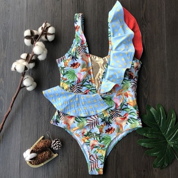 v neck swimsuit women women floral print push up ruffled patchwork monokini bathing suit swimwear beachwear y200824, White;black
v neck swimsuit women women floral print push up ruffled patchwork monokini bathing suit swimwear beachwear y200824, White;black