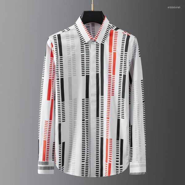 men's casual shirts minglu cotton male luxury long sleeve irregularity stripe mens fashion slim fit party man 3xlmen's eldd22, White;black
men's casual shirts minglu cotton male luxury long sleeve irregularity stripe mens fashion slim fit party man 3xlmen's eldd22, White;black