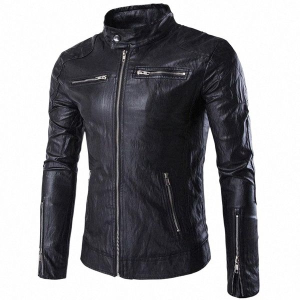 men's jackets nice brand biker leather men stylish masculine stand collar fashion design punk locomotive jacket wear l1qj#, Black;brown
men's jackets nice brand biker leather men stylish masculine stand collar fashion design punk locomotive jacket wear l1qj#, Black;brown