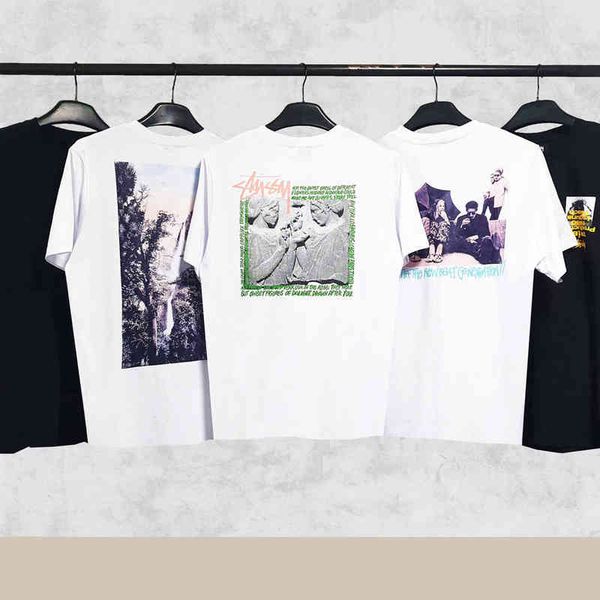 stusyss the new 2022 european and american fashion brand mens and womens same tshirt pure cotton short, White;black
stusyss the new 2022 european and american fashion brand mens and womens same tshirt pure cotton short, White;black