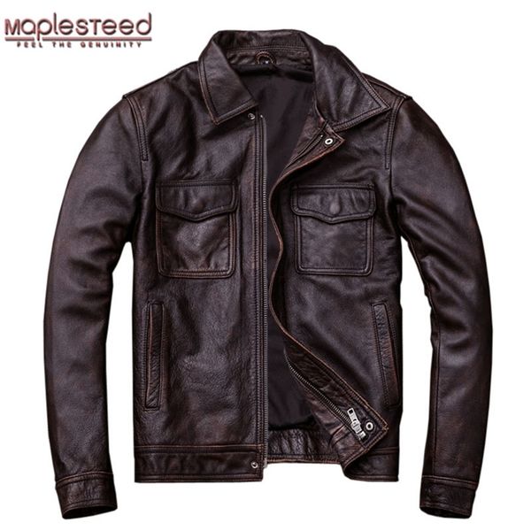 vintage genuine leather jacket men 100% cowhide red brown black natural jackets man coat autumn clothing m174 220810, Black;brown
vintage genuine leather jacket men 100% cowhide red brown black natural jackets man coat autumn clothing m174 220810, Black;brown