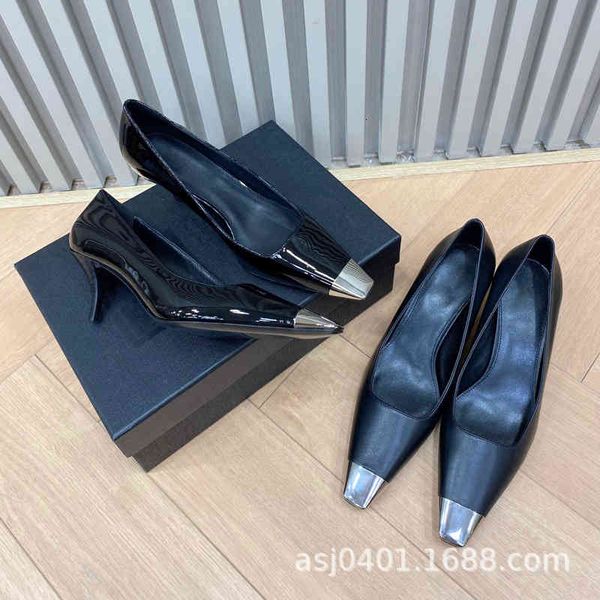 dress shoes rose's same high heels women's metal square head thin single shoes shallow mouth patent leather matte workplace ol 07a, Black
dress shoes rose's same high heels women's metal square head thin single shoes shallow mouth patent leather matte workplace ol 07a, Black