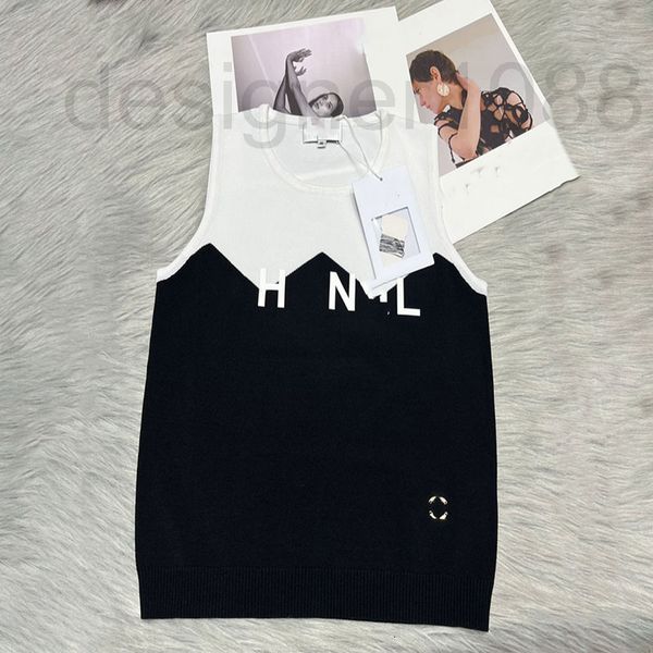 women's tanks & camis designer summer 2022 new versatile casual splicing contrast letter pullover slim sleeveless knitted vest women�, White
women's tanks & camis designer summer 2022 new versatile casual splicing contrast letter pullover slim sleeveless knitted vest women�, White