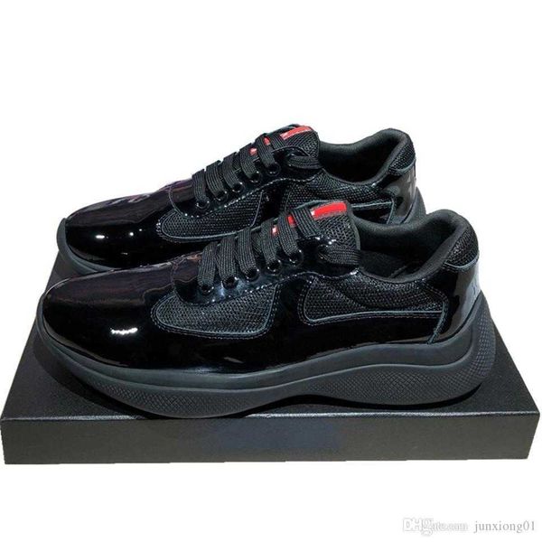 leather men fashion casual shoes america's cup designer sneakers patent and nylon luxury sneakers mens shoe, Black
leather men fashion casual shoes america's cup designer sneakers patent and nylon luxury sneakers mens shoe, Black