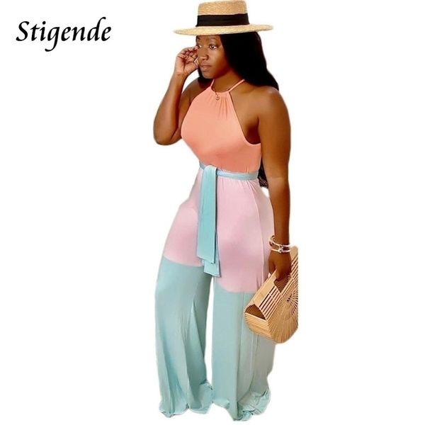 stigende fashion women casual wide leg sleeveless jumpsuit summer bodycon halter jumpsuit bandage party jumpsuit clubwear y200425, Black;white
stigende fashion women casual wide leg sleeveless jumpsuit summer bodycon halter jumpsuit bandage party jumpsuit clubwear y200425, Black;white