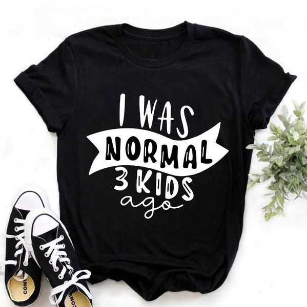 female summer fashion short sleeve pink tshirts i was normal 3 kids ago letters printed women t-shirt girls casual, White
female summer fashion short sleeve pink tshirts i was normal 3 kids ago letters printed women t-shirt girls casual, White