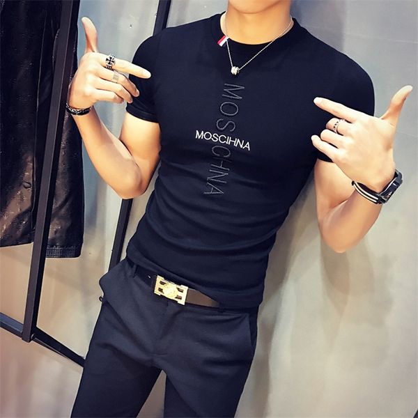 fashion t shirt men summer slim fit sports wear short sleeve tshirts fitness breathable o-neck tees streetwear men clothes 220420, White;black
fashion t shirt men summer slim fit sports wear short sleeve tshirts fitness breathable o-neck tees streetwear men clothes 220420, White;black