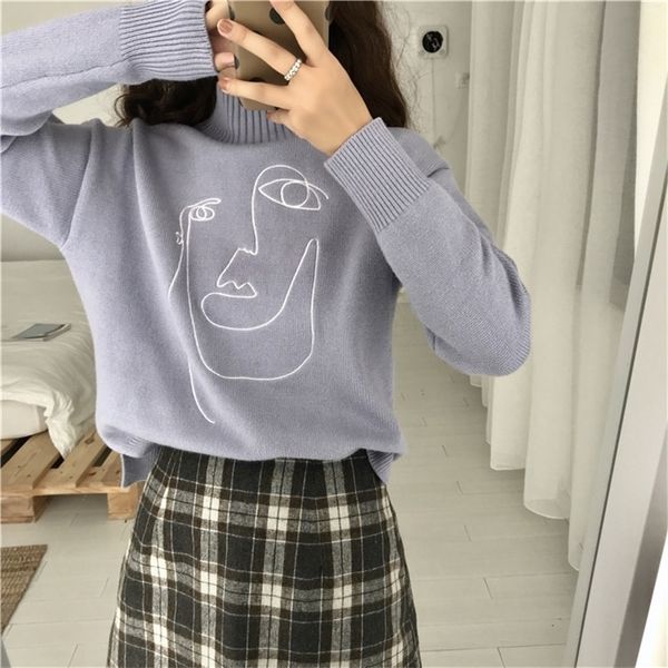 geometric face winter turtleneck women pullover sweater long sleeve loose female knitting jumper sweater slim ladies sweater y200116, White;black
geometric face winter turtleneck women pullover sweater long sleeve loose female knitting jumper sweater slim ladies sweater y200116, White;black