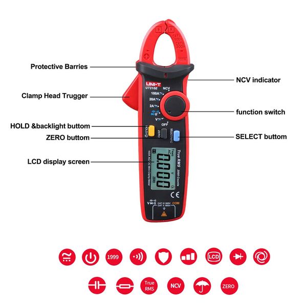 uni-t ut210e ut210a/b/c/d/e true rms digital clamp ac/dc current/voltage automatic range vfc capacitor non-contact multimeter
uni-t ut210e ut210a/b/c/d/e true rms digital clamp ac/dc current/voltage automatic range vfc capacitor non-contact multimeter