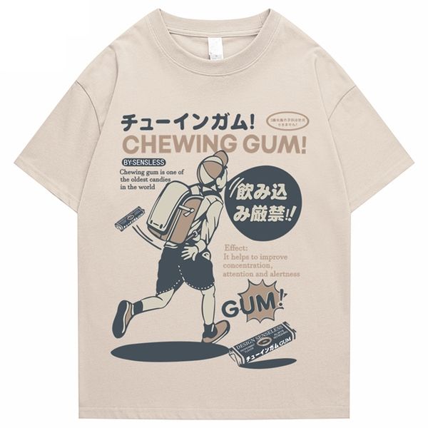 hip hop mens t shirt streetwear japanese kanji t shirt summer short sleeve t shirt cotton harajuku tees 220608, White;black