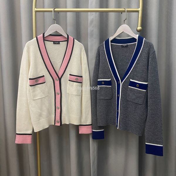 women's knits & tees autumn and winter small fragrance color contrast v-neck cashmere cardigan college style sweater counter quality wo, White
women's knits & tees autumn and winter small fragrance color contrast v-neck cashmere cardigan college style sweater counter quality wo, White