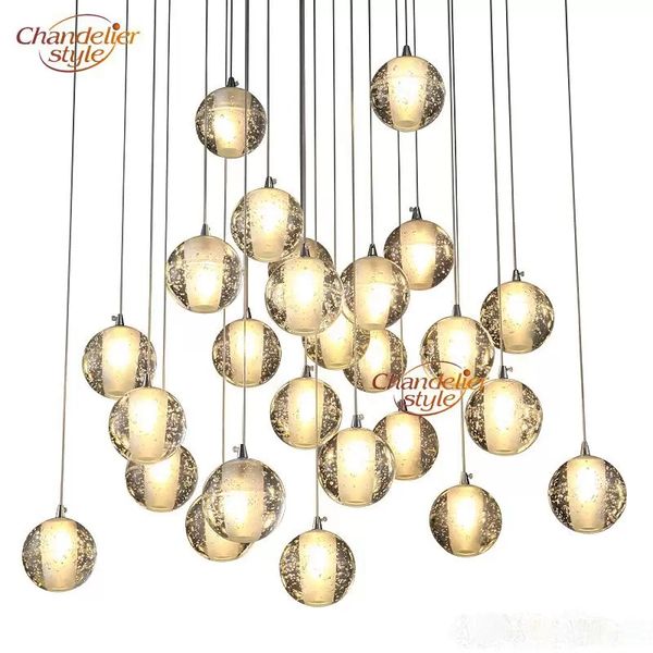 crystal glass ball pendant lamps meteor rain ceiling light meteoric shower stair bar droplight chandelier lighting
crystal glass ball pendant lamps meteor rain ceiling light meteoric shower stair bar droplight chandelier lighting