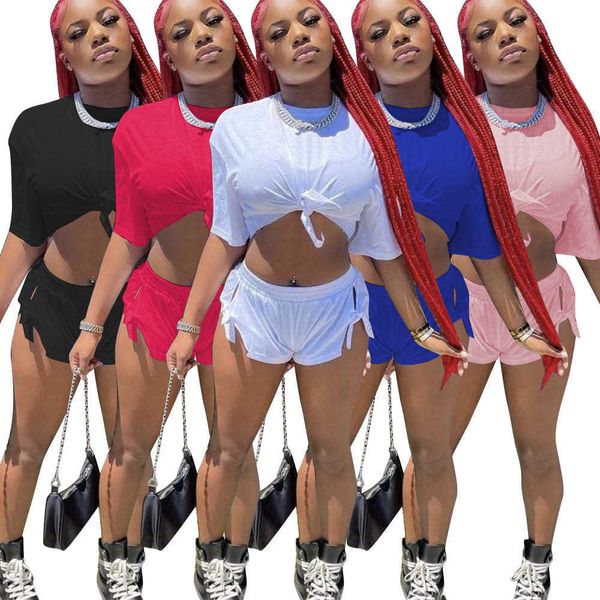 designer womens shorts set casual suit slit lace up fashion sportswear twopiece suit, White
designer womens shorts set casual suit slit lace up fashion sportswear twopiece suit, White