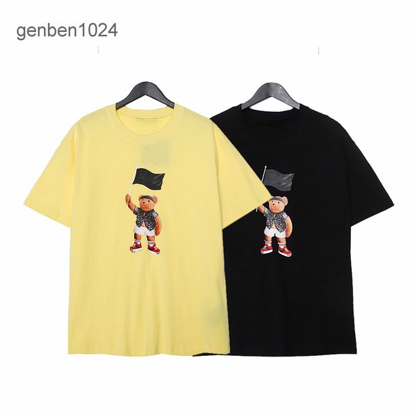 summer yellow flag raising bear cartoon animation cotton sports loose casual short sleeve t-shirt bzmq, White;black
summer yellow flag raising bear cartoon animation cotton sports loose casual short sleeve t-shirt bzmq, White;black