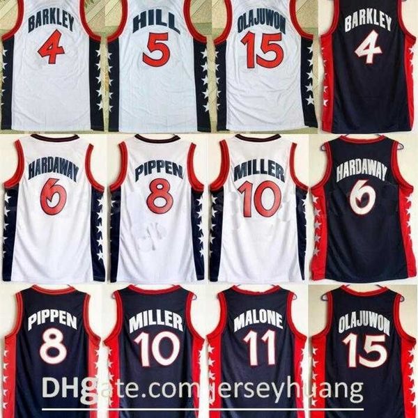 sjzl98 1996 us dream team basketball hakeem olajuwon jersey penny hardaway charles barkley reggie miller scottie pippen grant hill karl malo, Black
sjzl98 1996 us dream team basketball hakeem olajuwon jersey penny hardaway charles barkley reggie miller scottie pippen grant hill karl malo, Black