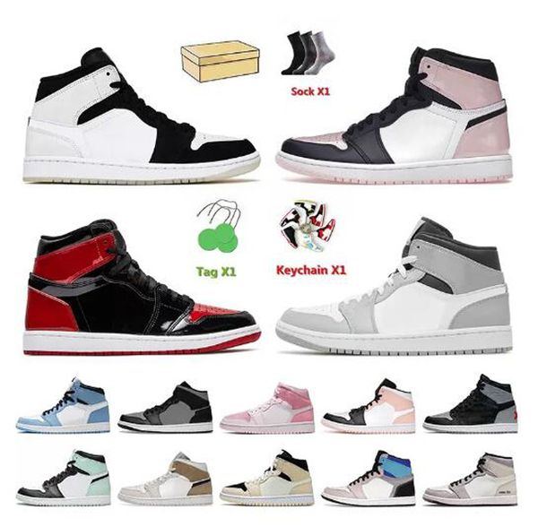 2022 jumpman 1 mid high basketball shoe with sock box 1s women's men's sneakers shorts tan suede patent bred atmosphere college bl
2022 jumpman 1 mid high basketball shoe with sock box 1s women's men's sneakers shorts tan suede patent bred atmosphere college bl