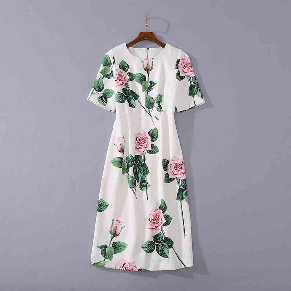 casual dresses medium length skirt summer women's rose print back split white dress 7d5q, Black;gray
casual dresses medium length skirt summer women's rose print back split white dress 7d5q, Black;gray