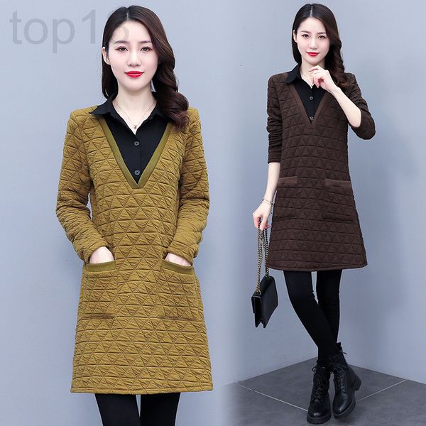 casual dresses designer autumn and winter new cotton jacket skirt 2021 women's high neck loose thin medium long warm bottomed osh2, Black;gray
casual dresses designer autumn and winter new cotton jacket skirt 2021 women's high neck loose thin medium long warm bottomed osh2, Black;gray