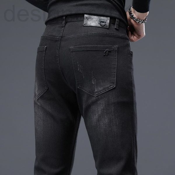 men's jeans designer 2021 autumn thick boutique men's black slim small feet elastic leisure trend hong kong version jo1t, Blue
men's jeans designer 2021 autumn thick boutique men's black slim small feet elastic leisure trend hong kong version jo1t, Blue