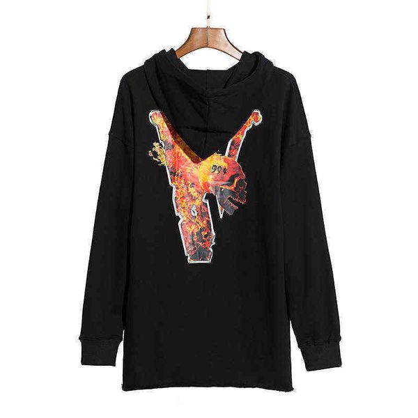 vlones flame skeleton long sleeve pullover hoodie large v-shaped back hem loose high street hoodie, Black
vlones flame skeleton long sleeve pullover hoodie large v-shaped back hem loose high street hoodie, Black