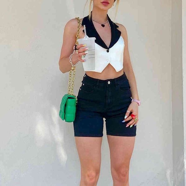 2022 women's spring summer new color neck button backless elegant dress for women, White
2022 women's spring summer new color neck button backless elegant dress for women, White