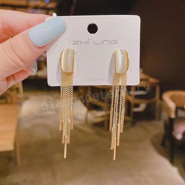 temperament opal long tassel earrings for women exquisite simple dangle earring personality korean fashion jewelry gifts, Silver
temperament opal long tassel earrings for women exquisite simple dangle earring personality korean fashion jewelry gifts, Silver