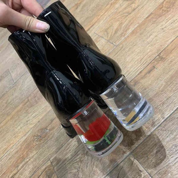 boots patent leather high heel short boots women's autumn and winter plush crystal thick square head side zipper low barrel martin, Black
boots patent leather high heel short boots women's autumn and winter plush crystal thick square head side zipper low barrel martin, Black