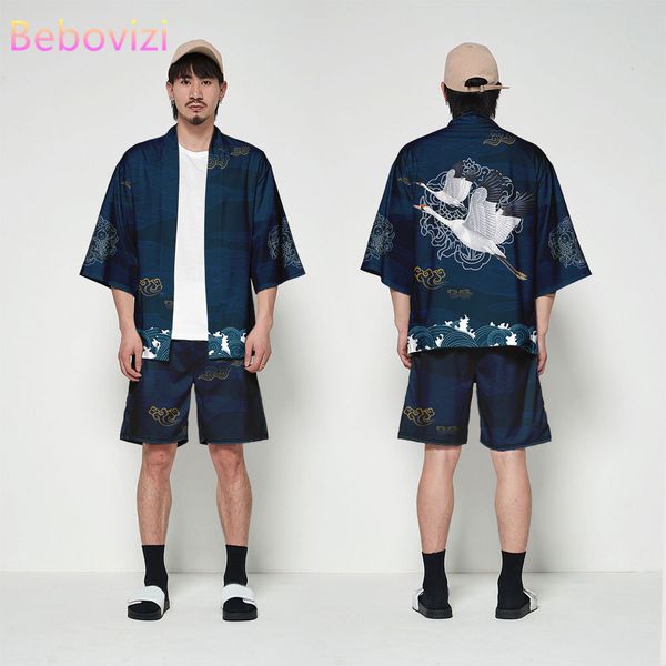 two-piece suit s-4xl loose japanese cardigan crane women men cosplay yukata clothing harajuku samurai kimono + shorts pants sets, Red
two-piece suit s-4xl loose japanese cardigan crane women men cosplay yukata clothing harajuku samurai kimono + shorts pants sets, Red