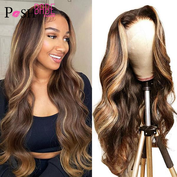accessories body wave ombre brown lace front wig pre plucked remy brazilian p4-27 colored human hair with baby hair 13x4 lace frontal wig, Silver
accessories body wave ombre brown lace front wig pre plucked remy brazilian p4-27 colored human hair with baby hair 13x4 lace frontal wig, Silver