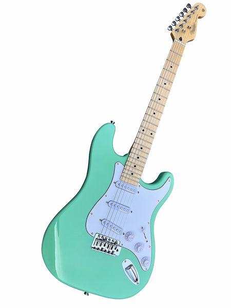 classic brand st electric guitar, surfing green, professional performance level, good timbre, delivery to home
classic brand st electric guitar, surfing green, professional performance level, good timbre, delivery to home
