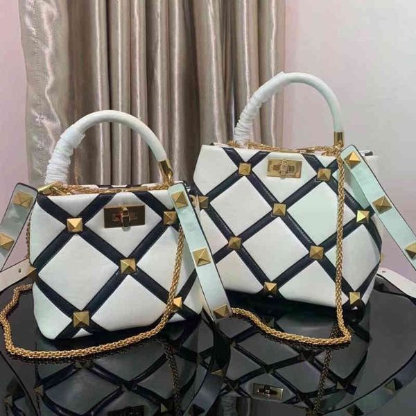 women's bag sheepskin leather white bucket 2 shoulder strap sortable big rivet diamond messenger square female
women's bag sheepskin leather white bucket 2 shoulder strap sortable big rivet diamond messenger square female