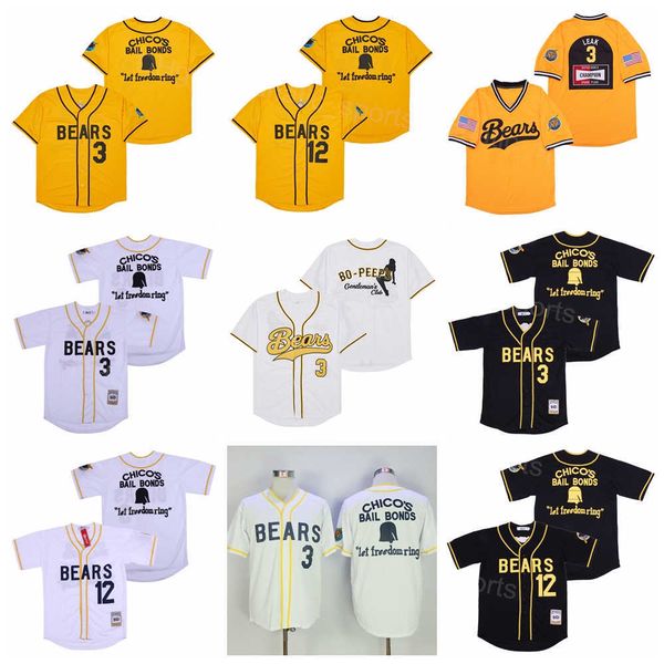 men moive baseball the bad news jersey 12 tanner boyle 3 kelly leak team color yellow white black all stitched breathable for sport fans coo
men moive baseball the bad news jersey 12 tanner boyle 3 kelly leak team color yellow white black all stitched breathable for sport fans coo
