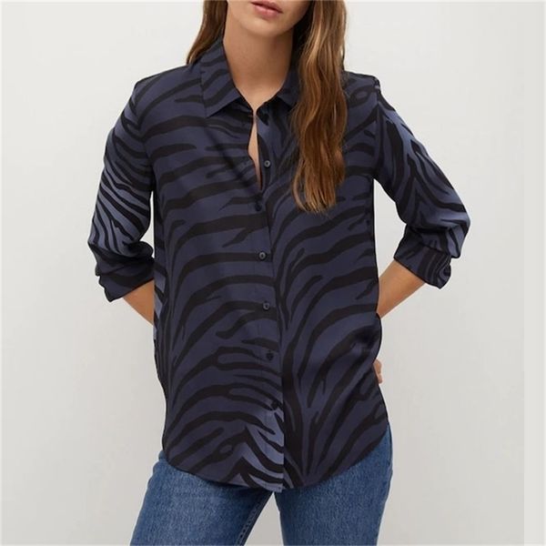 zebra print vintage shirt women long sleeve lapel collar office lady female fashion button fitted shirts 210524, White
zebra print vintage shirt women long sleeve lapel collar office lady female fashion button fitted shirts 210524, White