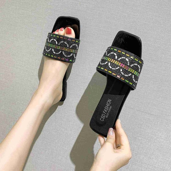 classic luxury paris new arrive lolita style women flat heels slippers fashion glitter chain ladies slides colorful mules shoeslarge size de, Black
classic luxury paris new arrive lolita style women flat heels slippers fashion glitter chain ladies slides colorful mules shoeslarge size de, Black