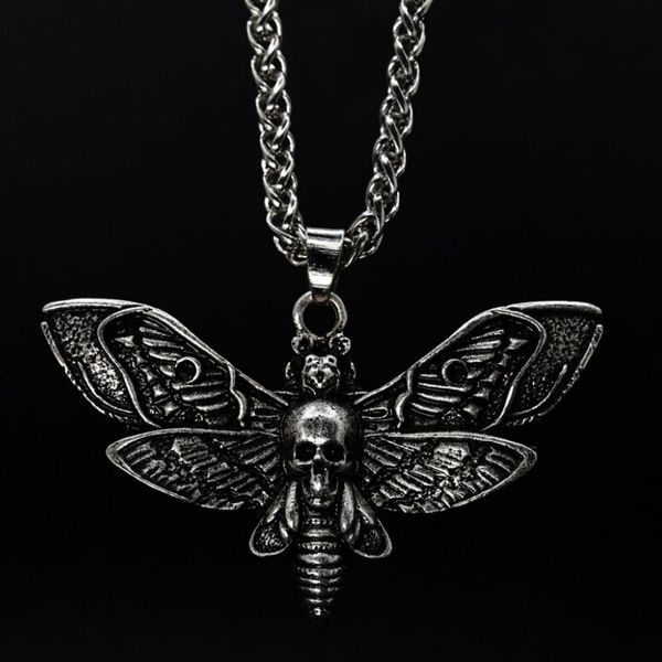 retro moon moth skull pendant necklace for women halloween jewelry skeleton hip hop punk choker necklace gift, Silver
retro moon moth skull pendant necklace for women halloween jewelry skeleton hip hop punk choker necklace gift, Silver