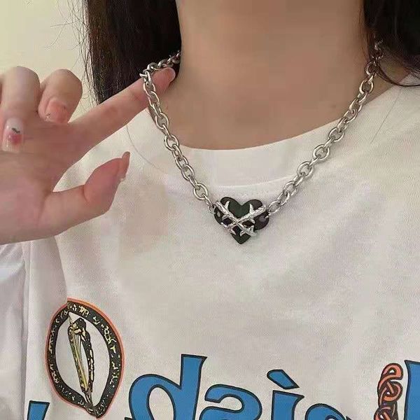 cool thorns love pendant necklaces for women punk metal thick chain short necklace gothic female y2k necklace birthday gifts, Silver
cool thorns love pendant necklaces for women punk metal thick chain short necklace gothic female y2k necklace birthday gifts, Silver