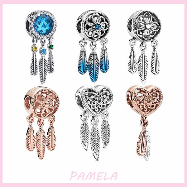 925 sterling silver dream catcher dangle charm heart shaped bead diy for pandora bracelet, Black
925 sterling silver dream catcher dangle charm heart shaped bead diy for pandora bracelet, Black