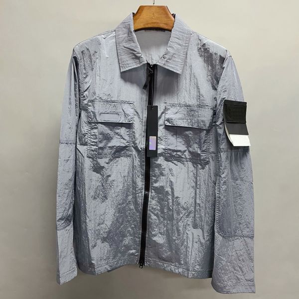 mens jacket si designer windbreaker metal reflective nylon patched pockets chore coat jean jacket embroidered armbands quick-drying thin mid, Black;brown
mens jacket si designer windbreaker metal reflective nylon patched pockets chore coat jean jacket embroidered armbands quick-drying thin mid, Black;brown