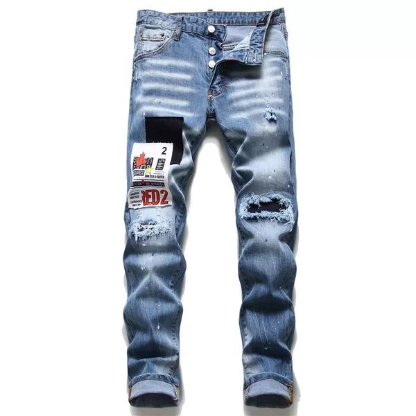 2022 mens jeans pants fashion jean men slim fit washed motocycle denim panelled trousers christmas plus gfr street trend zipper chain decora, Blue
2022 mens jeans pants fashion jean men slim fit washed motocycle denim panelled trousers christmas plus gfr street trend zipper chain decora, Blue