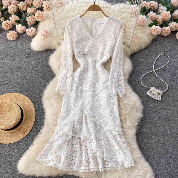 casual dresses temperament gentle wind lace skirt fairy french sweet long sleeve dress spring fishtail hip wrap skirt 8hy4, Black;gray
casual dresses temperament gentle wind lace skirt fairy french sweet long sleeve dress spring fishtail hip wrap skirt 8hy4, Black;gray