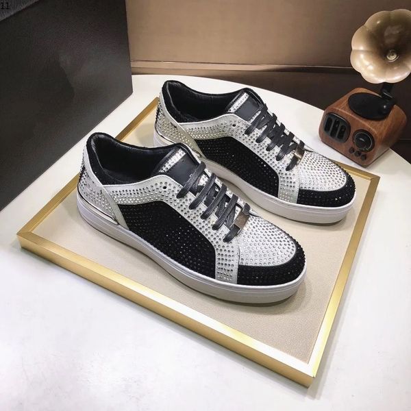 men platform skullscale designer shoes ovine leather iron grey fashion in popular women, Black
men platform skullscale designer shoes ovine leather iron grey fashion in popular women, Black