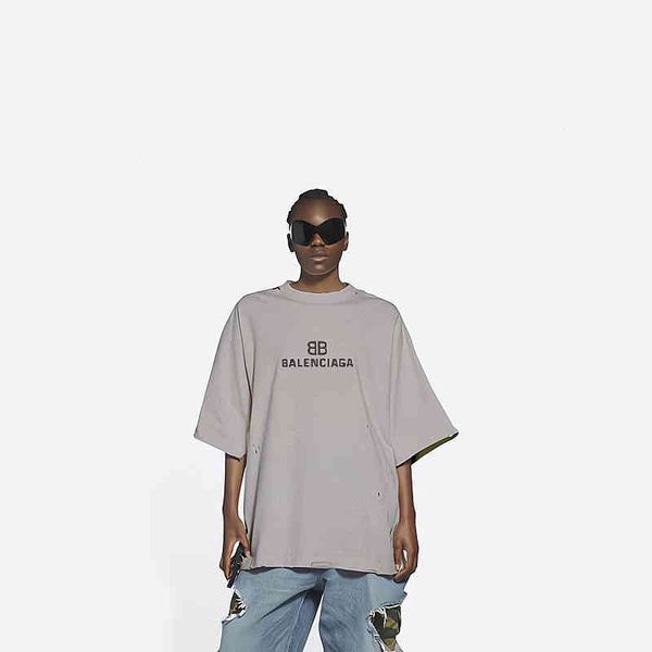 2022 designer bal t shirt version 2022 new paris phantom fuzzy letter short sleeve t-shirt loose men's and women's same pure cotto, White;black
2022 designer bal t shirt version 2022 new paris phantom fuzzy letter short sleeve t-shirt loose men's and women's same pure cotto, White;black