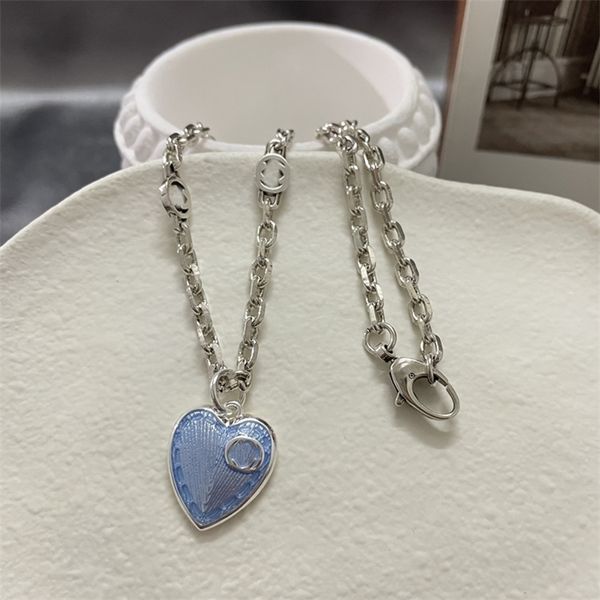 80% off clearance interlocking women's necklace blue love enamel clavicle chain tanabata valentine's day webcast, Silver
80% off clearance interlocking women's necklace blue love enamel clavicle chain tanabata valentine's day webcast, Silver