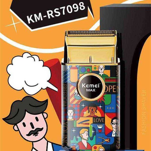 kemei double foil shaver professional barber finishing tool reciprocating random graffiti pattern electric men razor 0314
kemei double foil shaver professional barber finishing tool reciprocating random graffiti pattern electric men razor 0314